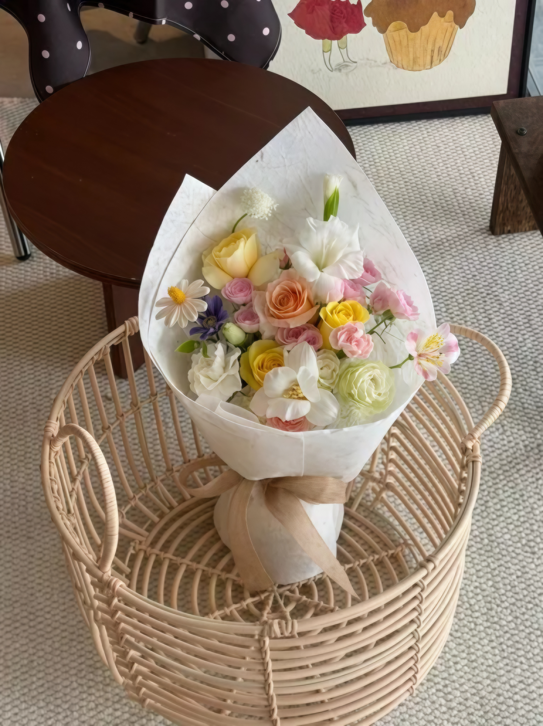 Buttercream Dream pastel flower bouquet