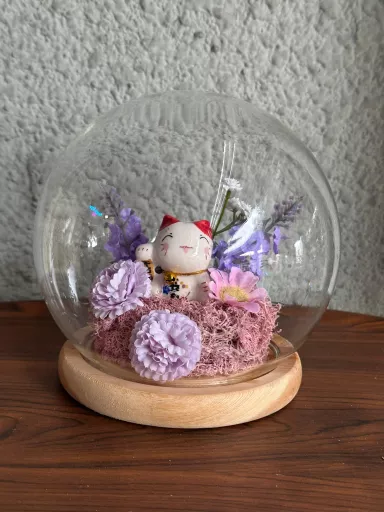 Lucky Charm Cat (Soap Flower)