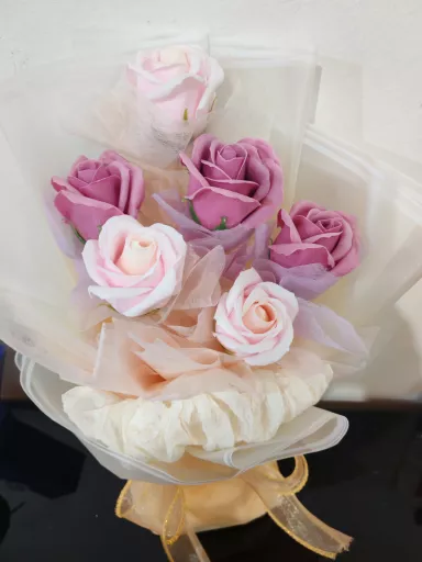 Dreamy Pink ＆Dark Pink Soap Rose Bouquet | Romantic Long-Lasting Gift 梦幻粉红&深粉红香皂玫瑰花束｜浪漫长久的心意礼物