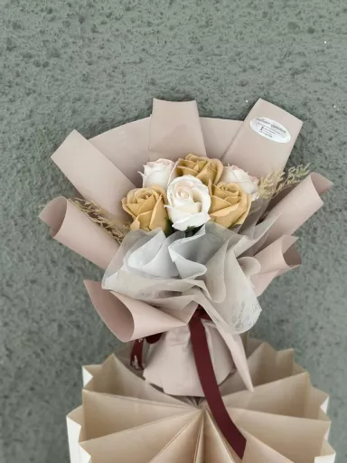 Elegant Rose Bouquet (Soap Flower)