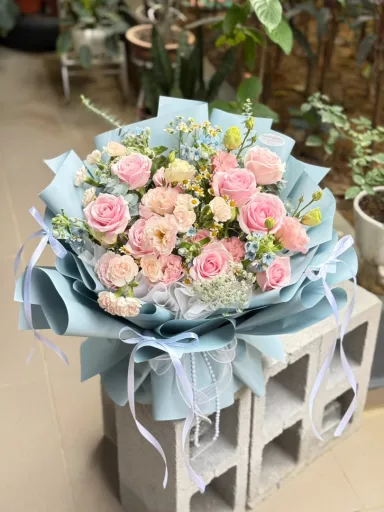 Pastel Dream Garden Bouquet (Fresh Flower)