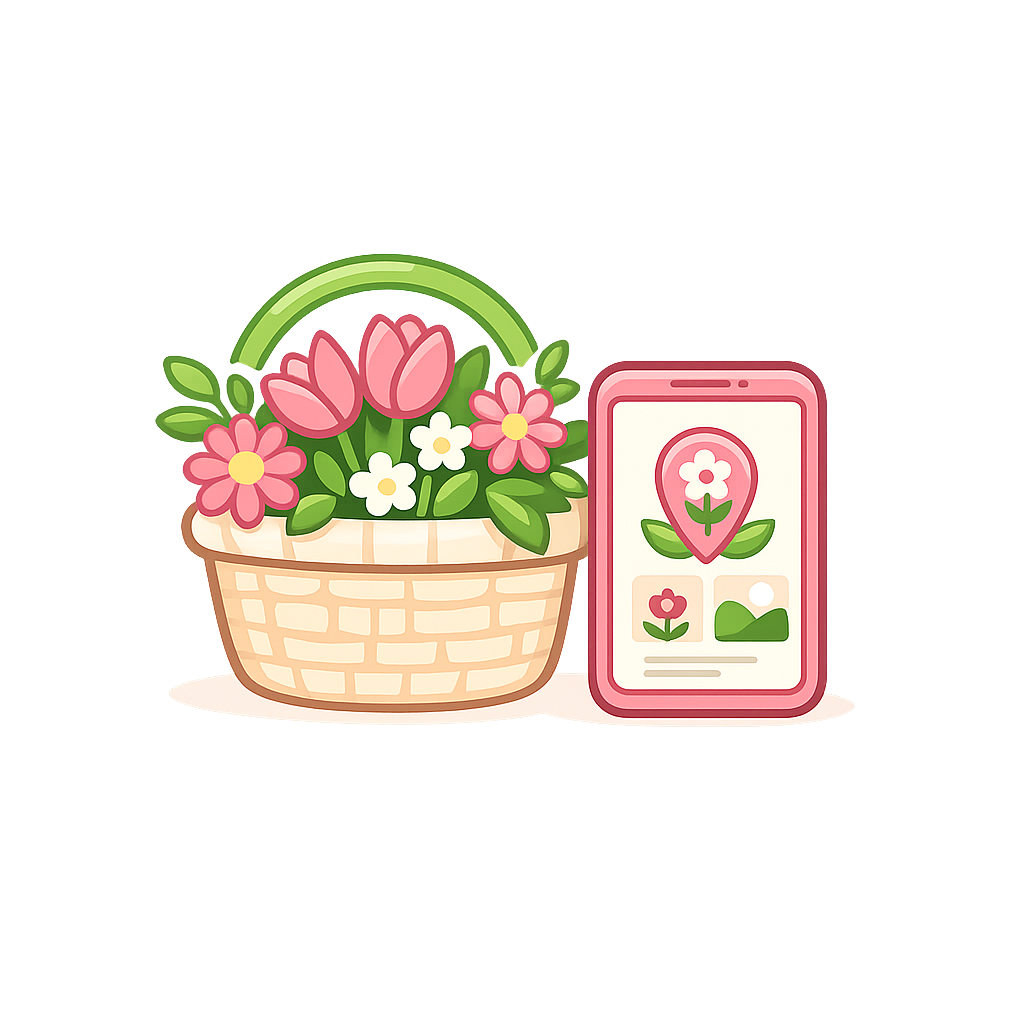 Browse local flowers icon